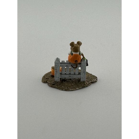 Wee Forest Folk " Pickity Pumpkin " 1998 Mouse Pumpkin M-232 D Petersen Retired - Picture 4 of 9